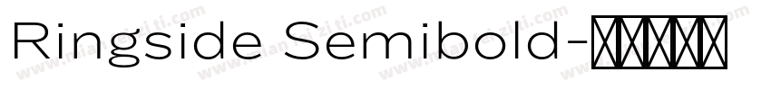 Ringside Semibold字体转换